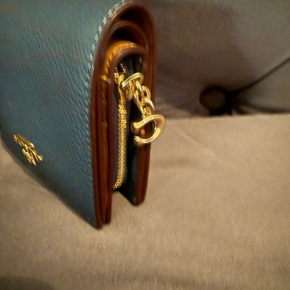 NWT Coach Women's Snap Wallet in IM/ Dark Denim  style # C2862 IML61 - Picture 3 of 15